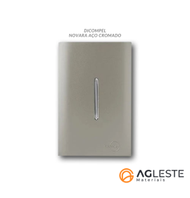 Conjunto Interruptor Simples - Novara Especiais Aço